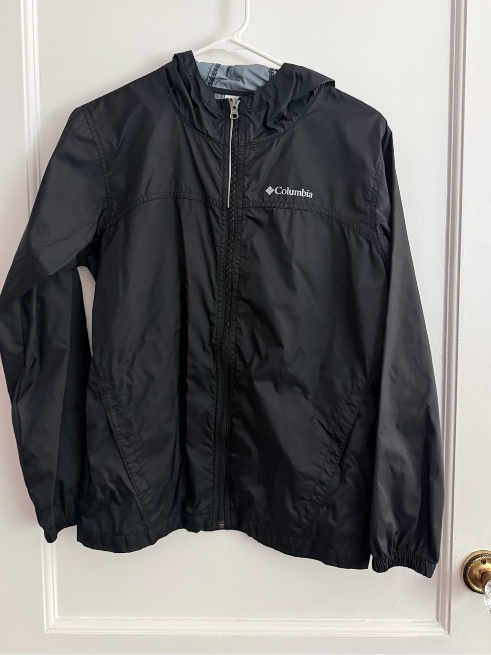 Columbia Black Lightweight Packable Hooded Jacket